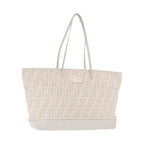 Fendi Roll Tote Zucca Canvas and Leather Large