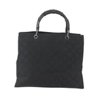 Gucci Vintage Bamboo Handle Tote GG Nylon Medium