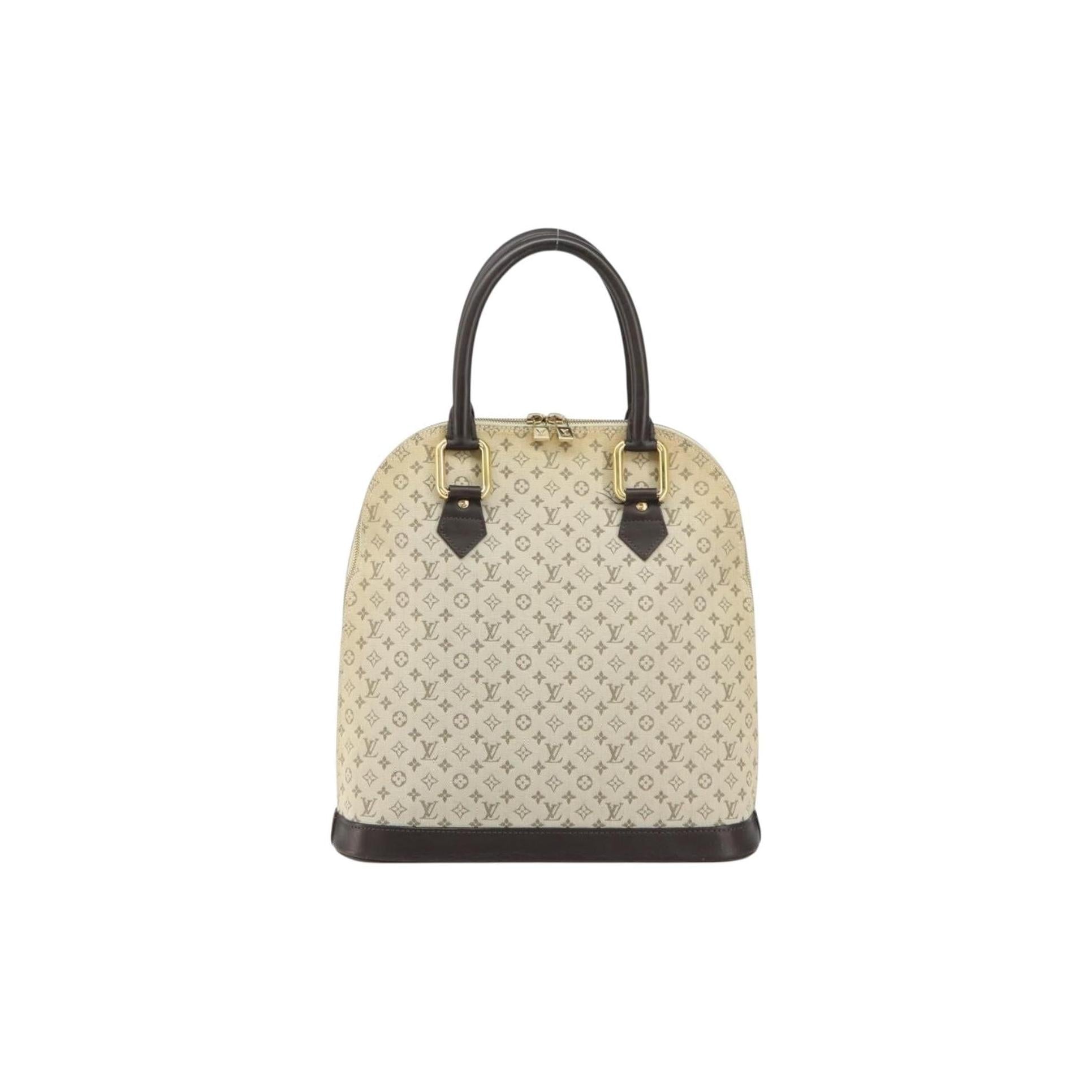 Louis Vuitton Alma Handbag Mini Lin Monogram Product Image