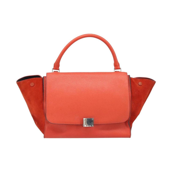 Celine Trapeze Bag Leather with Suede Medium