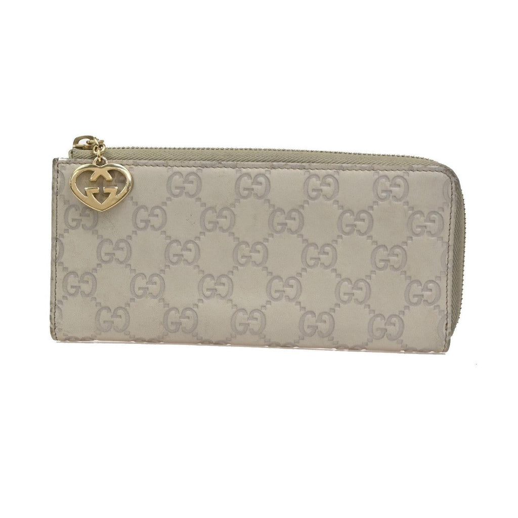 Gucci Interlocking G Zip Around Wallet (Outlet) Leather Long