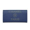 Chanel Deauville Flap Wallet Caviar Long