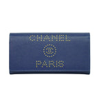Chanel Deauville Flap Wallet Caviar Long