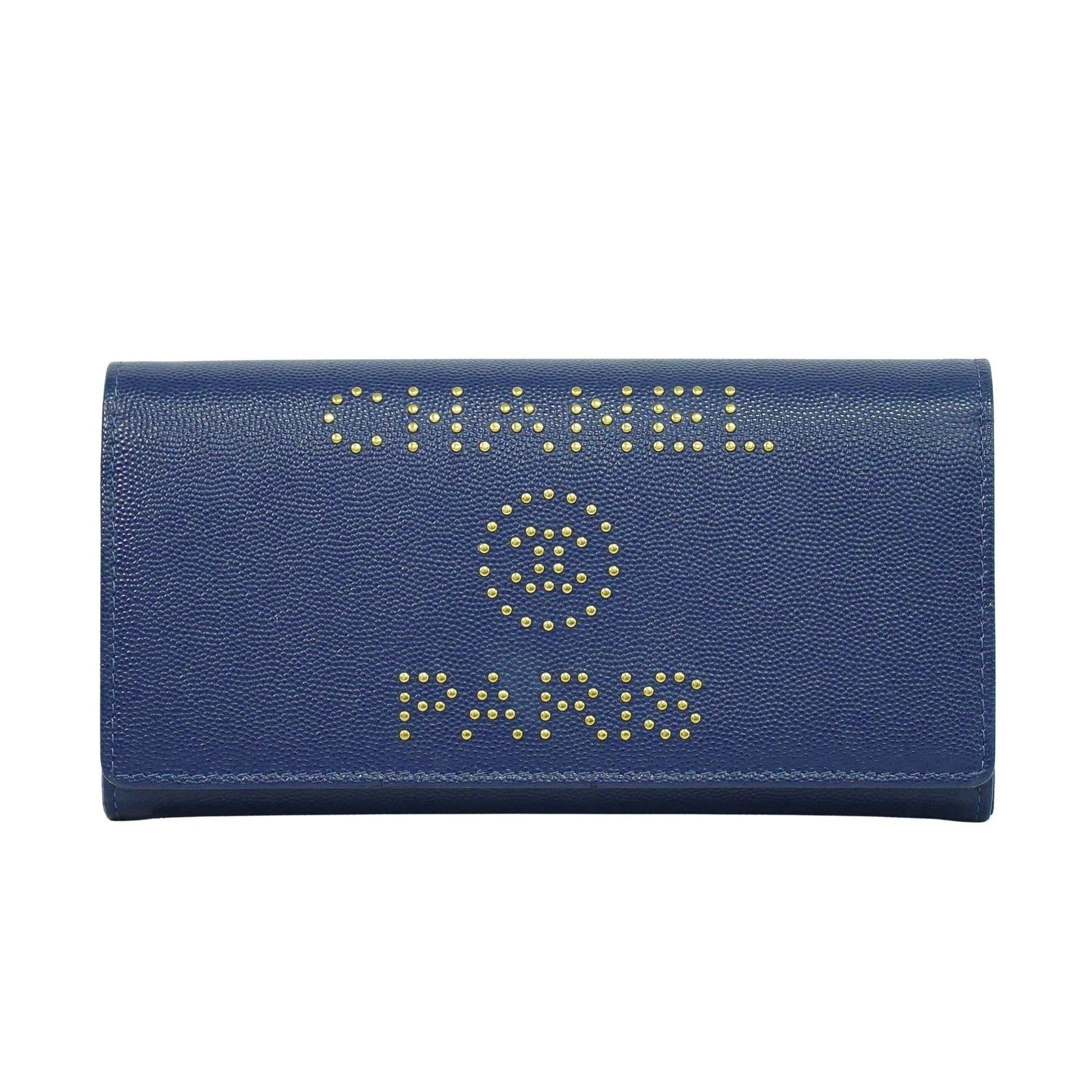 Chanel Deauville Flap Wallet Caviar Long