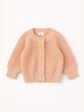 Le Gilet Bébé 100% Coton Bio Pêche