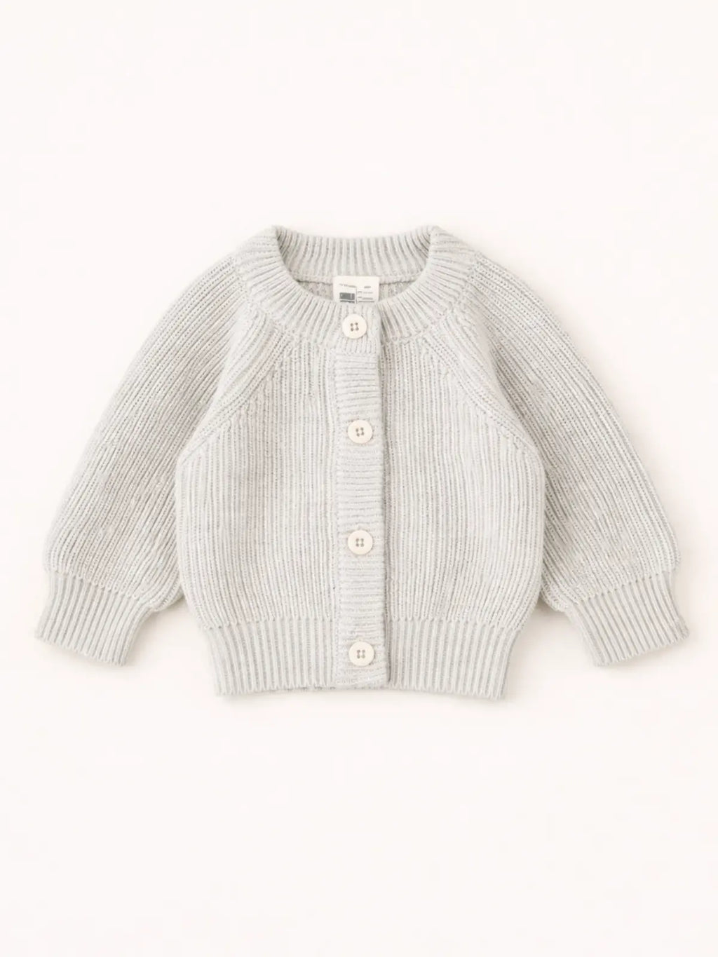 Le Gilet Bébé 100% Coton Bio Beige Galet
