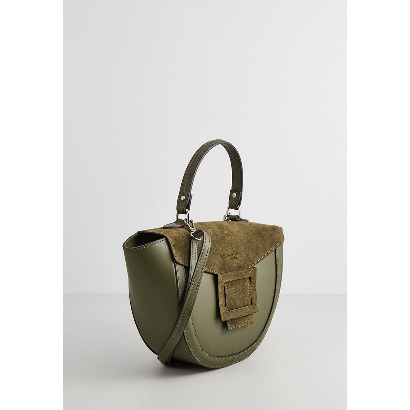 Sac A Bandouliere Vert Bouteille Votti Suede - Maison Heritage - The Bradery
