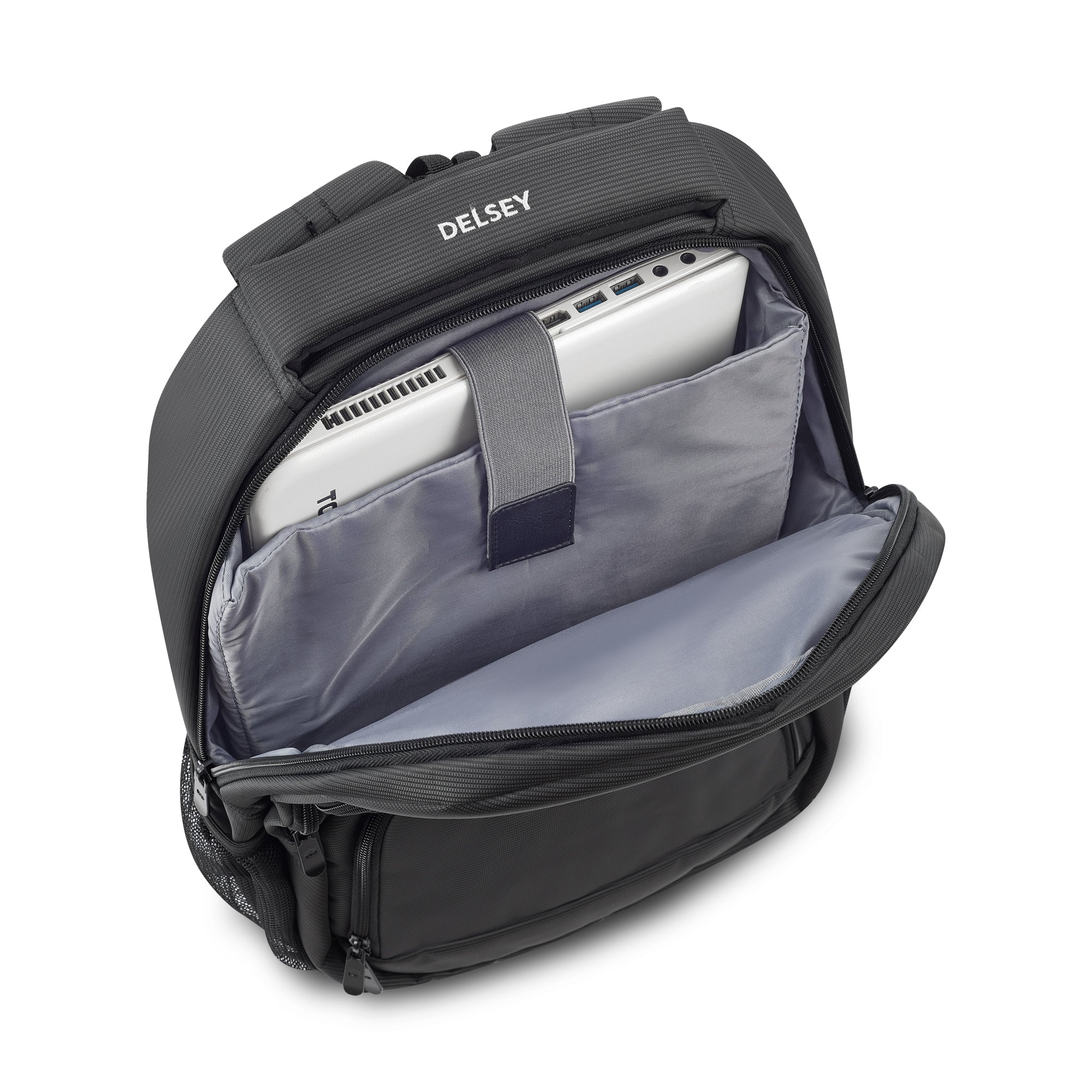 Sac À Dos 2 Compartiments - Element Backpacks Aviator - Gris - Delsey Paris - The Bradery