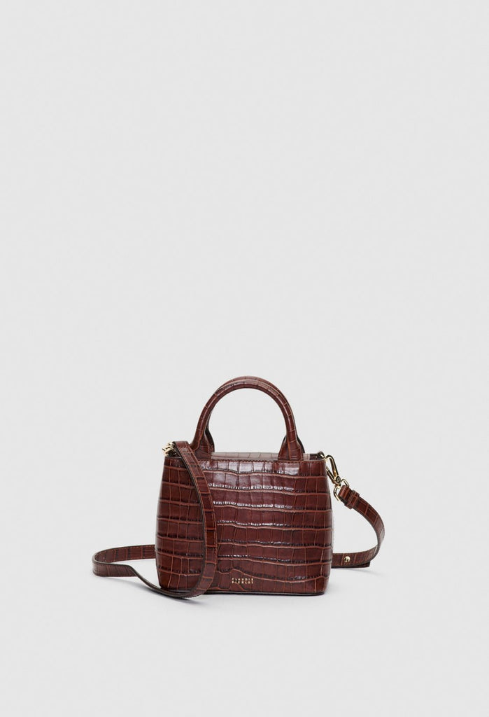 Sac Anouck Mini Croco - Marron - Claudie Pierlot - The Bradery