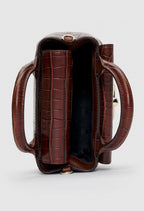 Sac Anouck Mini Croco - Marron - Claudie Pierlot - The Bradery