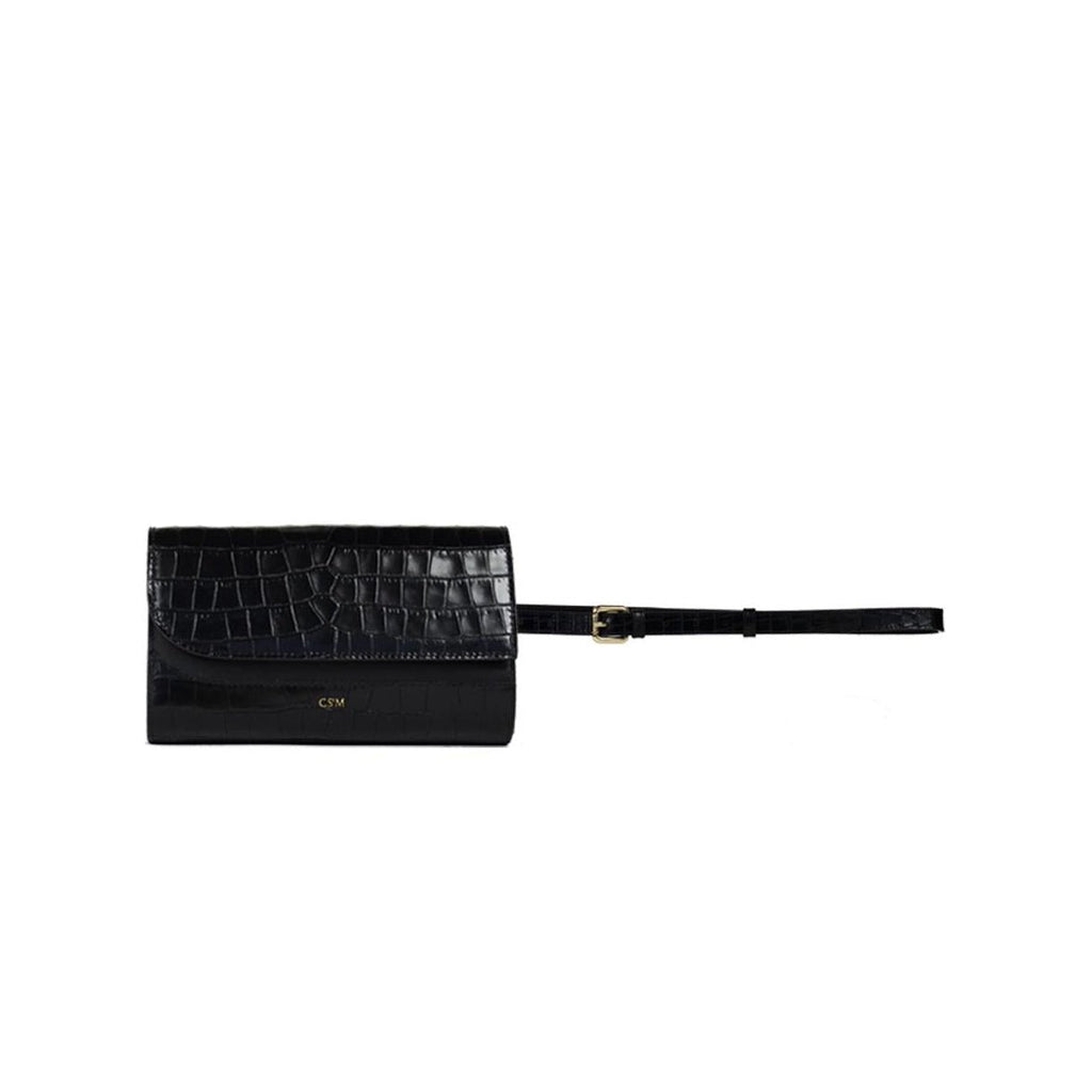 Sac Banane Folie - Croco Noir - Canal Saint Martin* - The Bradery