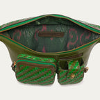 Sac Banane Roméo Cuir Tressé Romarin