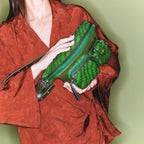 Sac Banane Roméo Cuir Tressé Romarin