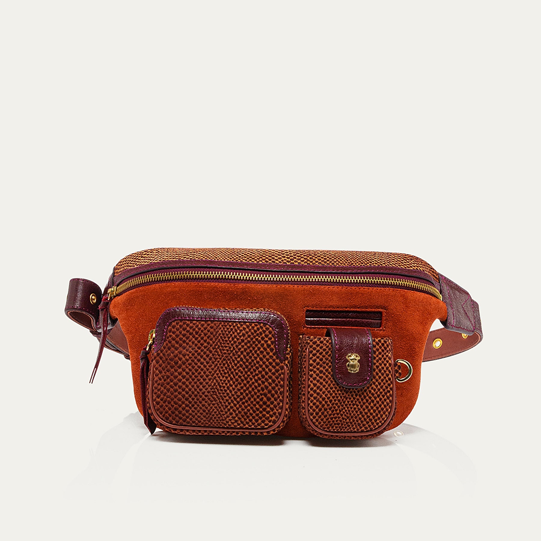 Sac Banane Veau Velours Romeo Sekhmet