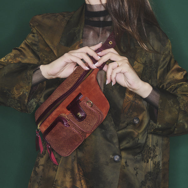 Sac Banane Veau Velours Romeo Sekhmet