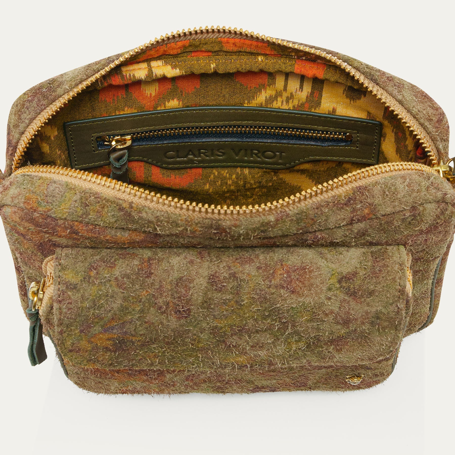Sac Big Charly Veau Velours Papyrus