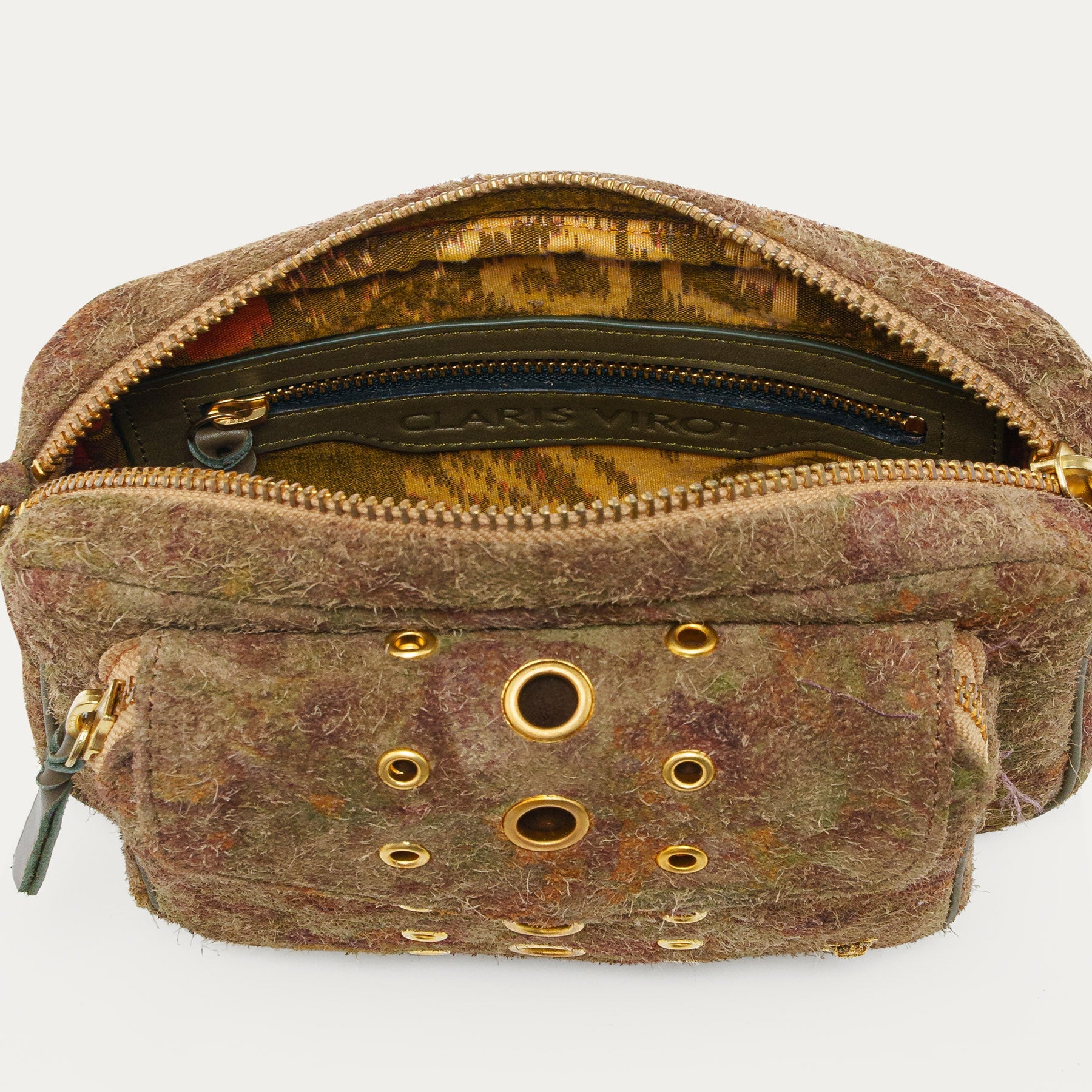 Sac Charly Veau Velours Papyrus