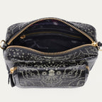 Sac Cuir Charly Noir Nappa Imprimé Bandana
