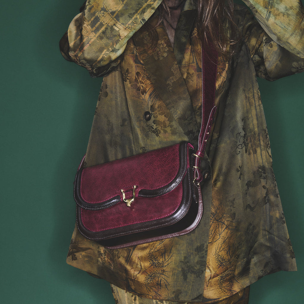 Sac Cuir Manon Bordeaux