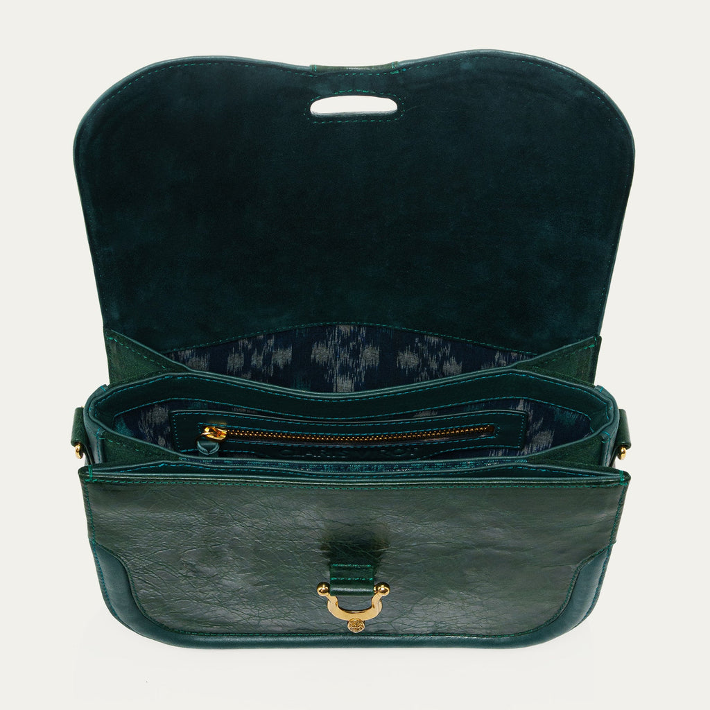 Sac Cuir Manon Vert Jade
