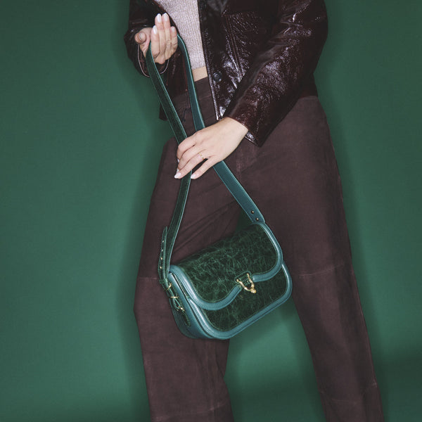 Sac Cuir Manon Vert Jade
