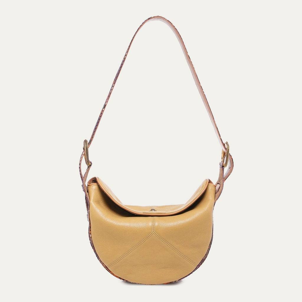 Estelle Cuir Off White et Python Rosavande