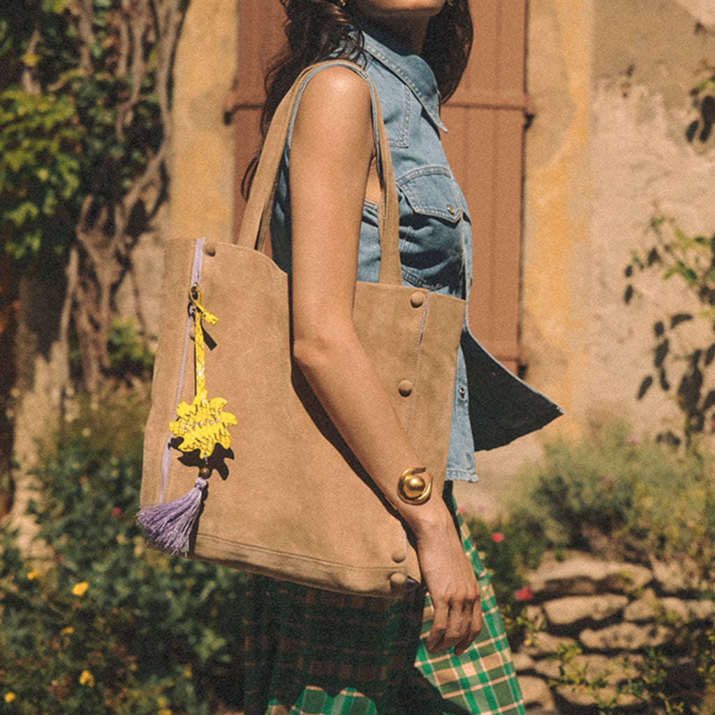 Sac Joseph Cuir Off White Lavande