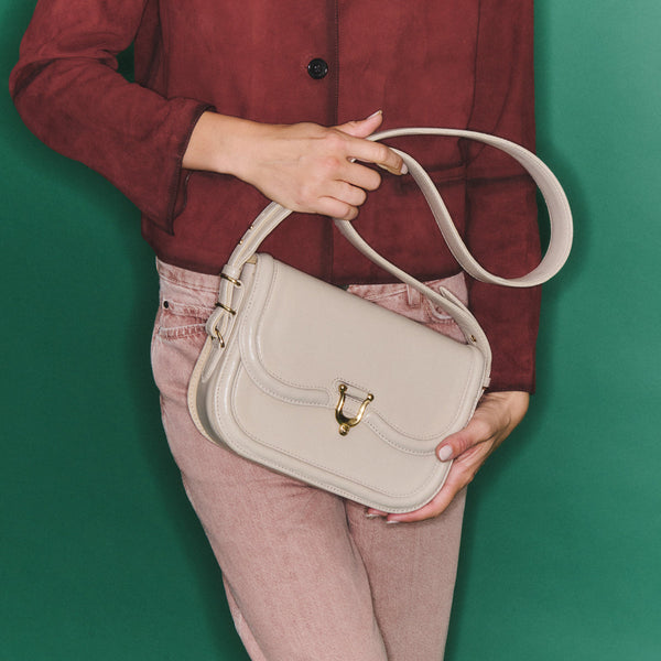 Sac Manon Cuir Nappa Gypse