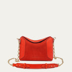 Sac Mini Gaia Suède Coquelicot