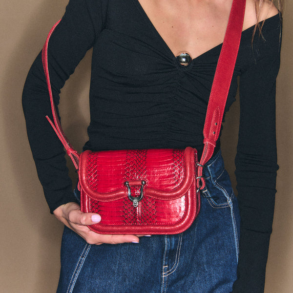 Sac Mini Manon Cobra rubis