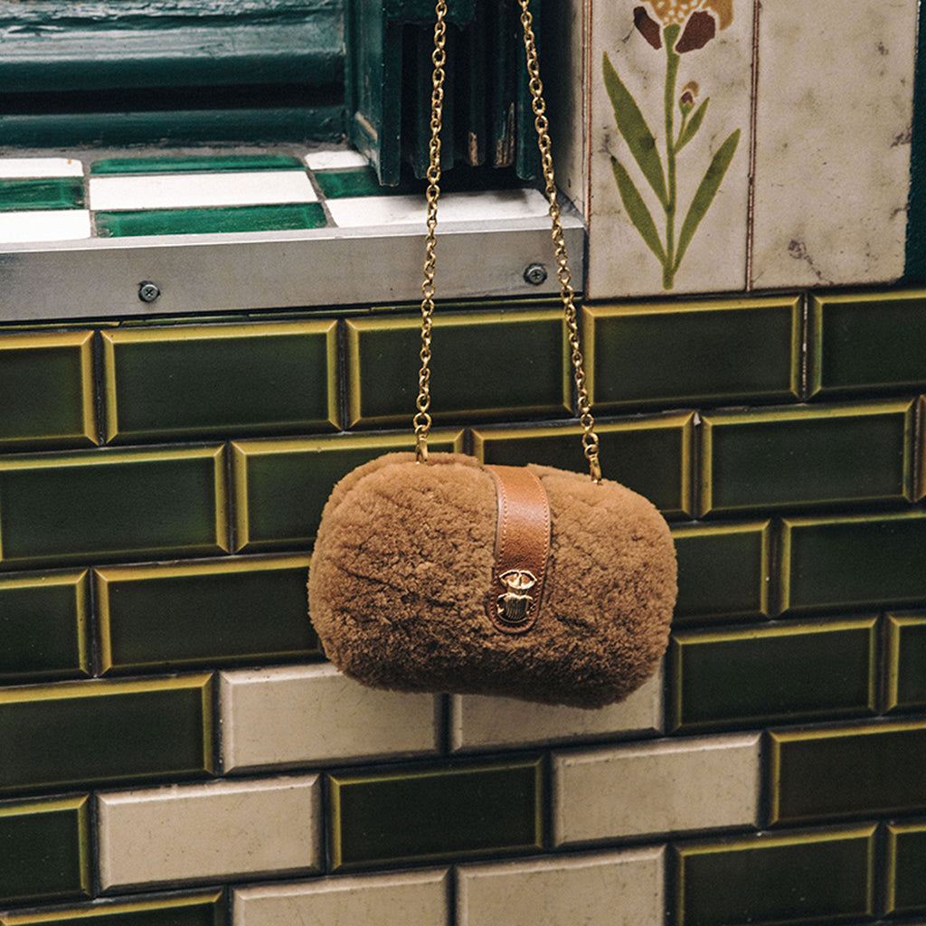 Sac Peau Lainée Chiara Cuivre