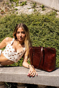 Sac Porte Epaule Jesy - Chocolat - Christian Laurier - The Bradery