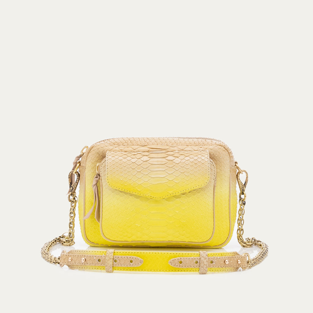 Sac Python Charly Jaune Mais