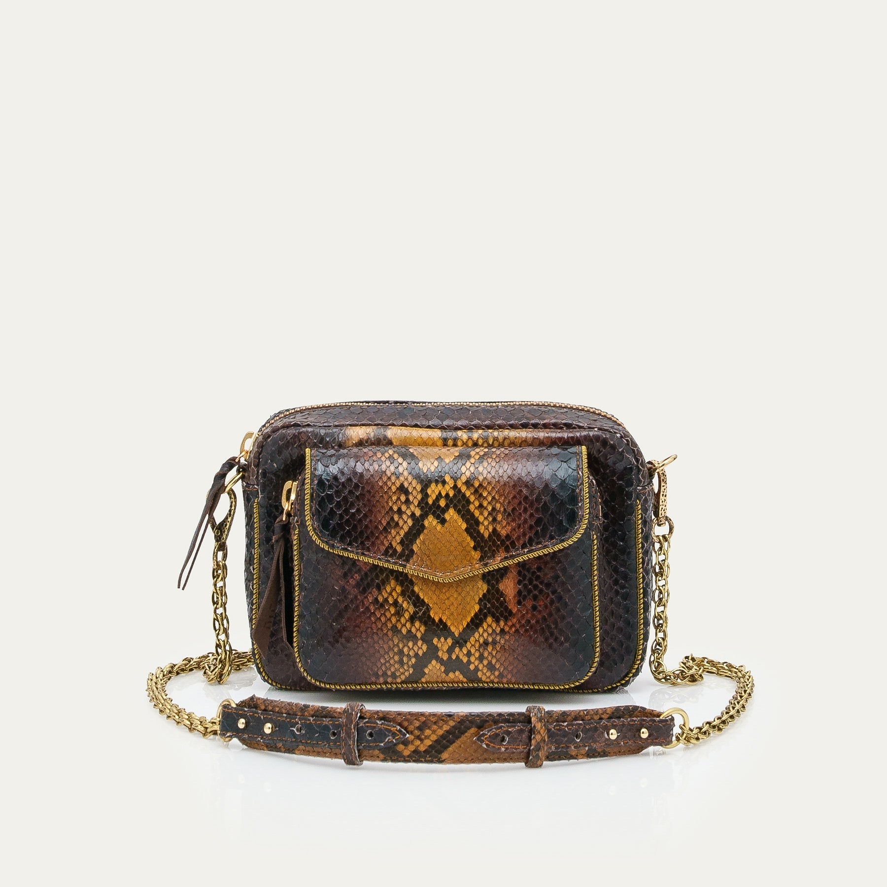 Sac Python Charly Oeil de Tigre