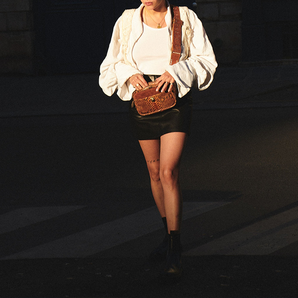 Sac Python Lily Moka