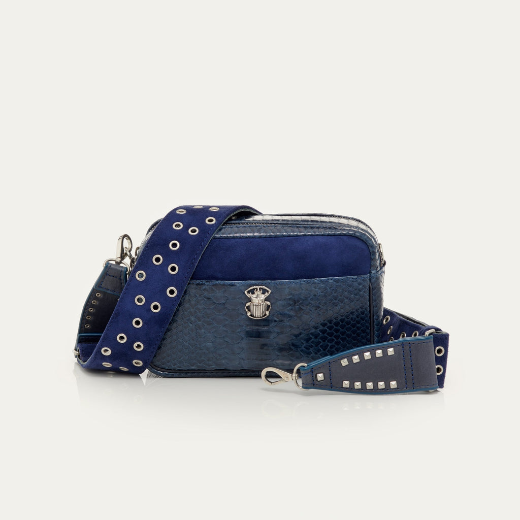 Sac Python Lily Navy