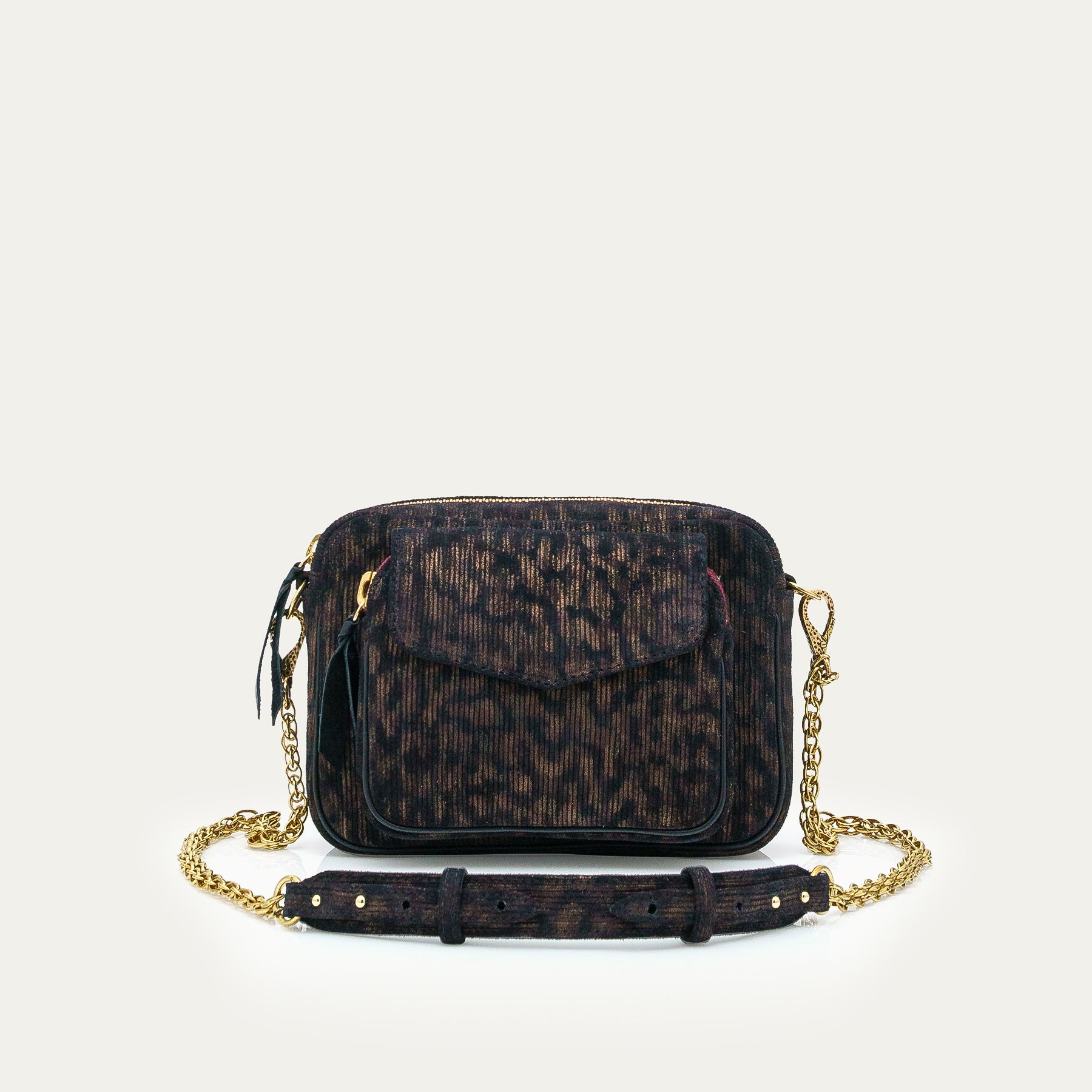 Sac Suede Charly Camouflage Métallique