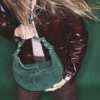 Sac Veau Velours Chris Vert Jade