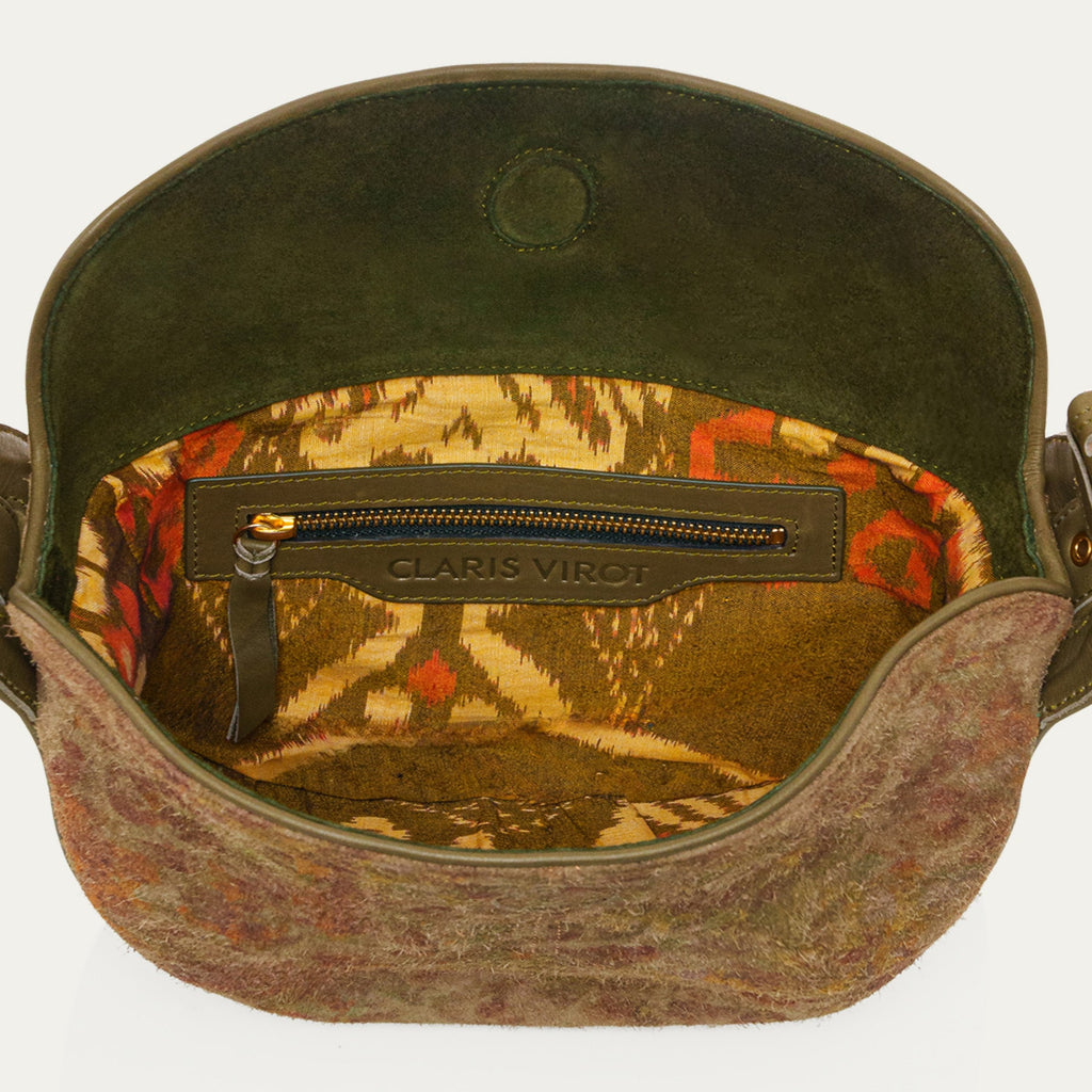Sac Veau Velours Estelle Papyrus