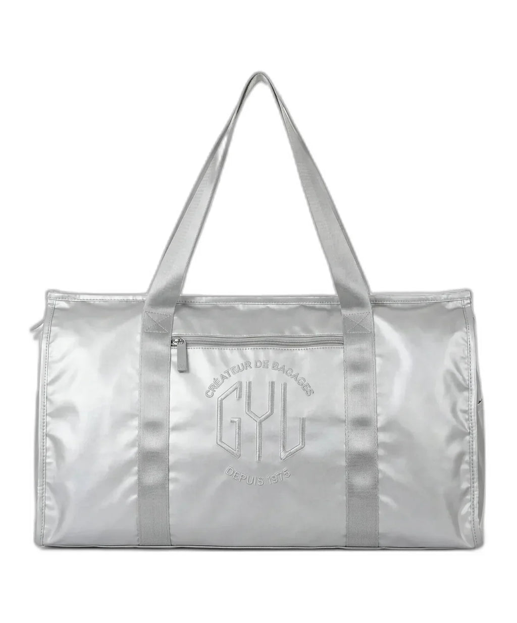 sac de voyage pliant argent GYL vue de face 55 cm
