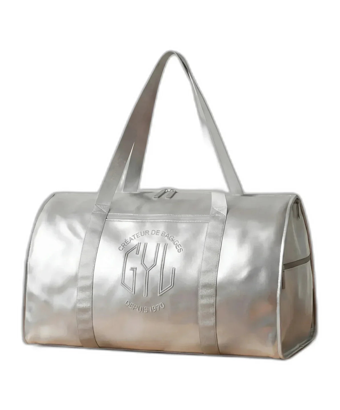 sac de voyage pliant argent GYL en situation lifestyle 55 cm