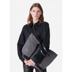 Cabas L En Feutre Et Sequins - Gris