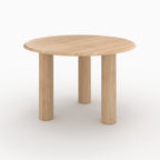 sacha table ronde en bois de manguier 4 places