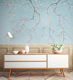 Fresque Sakura - Bleu Ciel