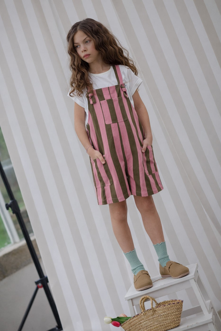 Salopette Suzanne Maxi Rayures - Enfant Fille