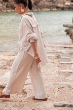 SAMI Beige - Chemise Gaze De Coton