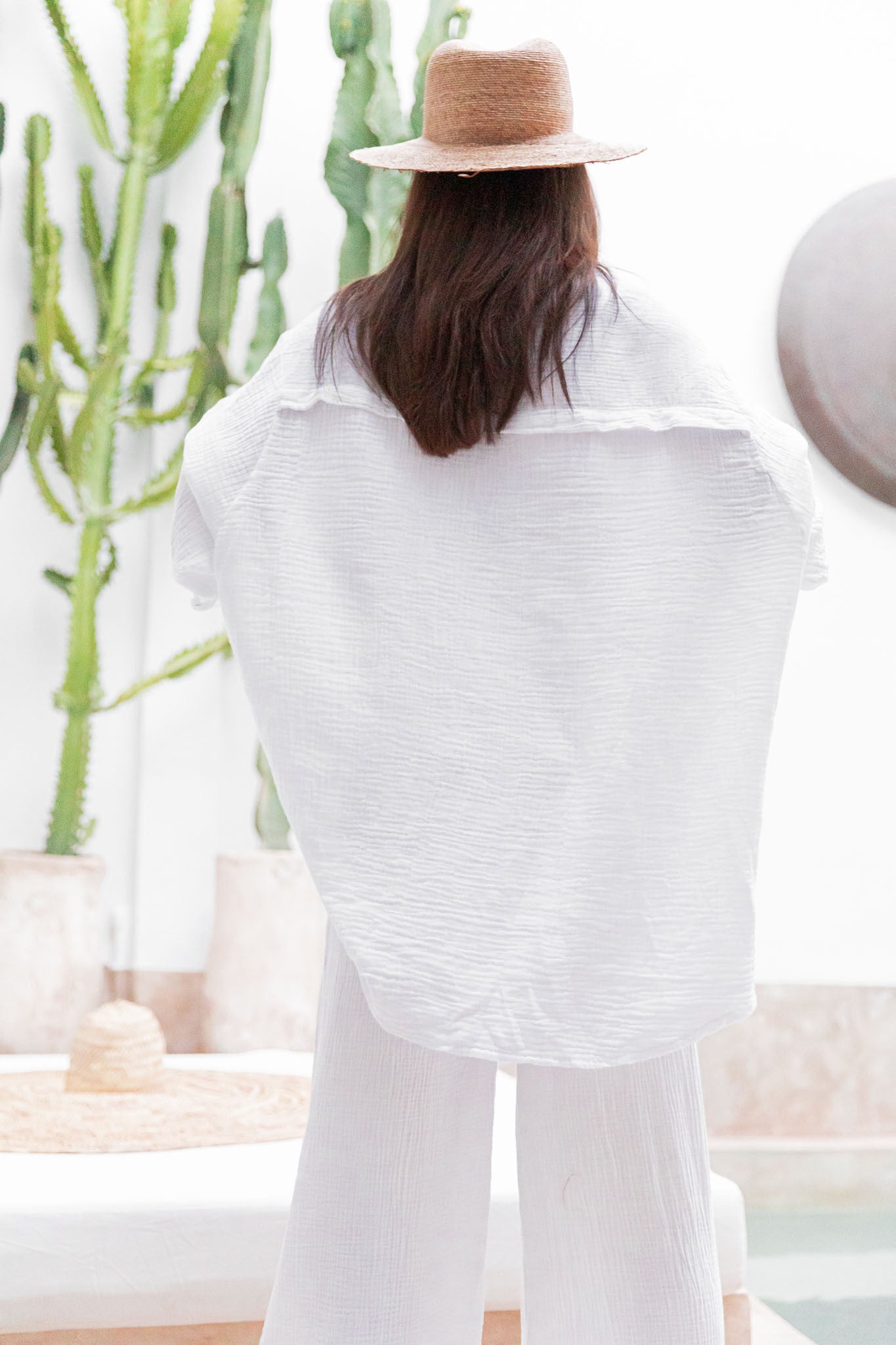 SAMI Blanche - Chemise Gaze De Coton