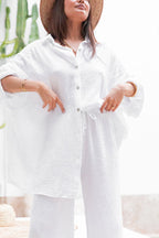SAMI Blanche - Chemise Gaze De Coton