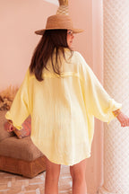 SAMI Jaune - Chemise Gaze De Coton