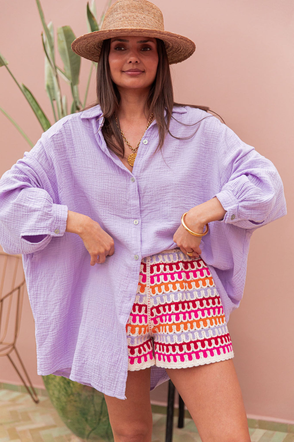 SAMI Parme - Chemise Gaze De Coton